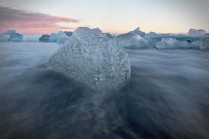 iceland diamond beach sunset